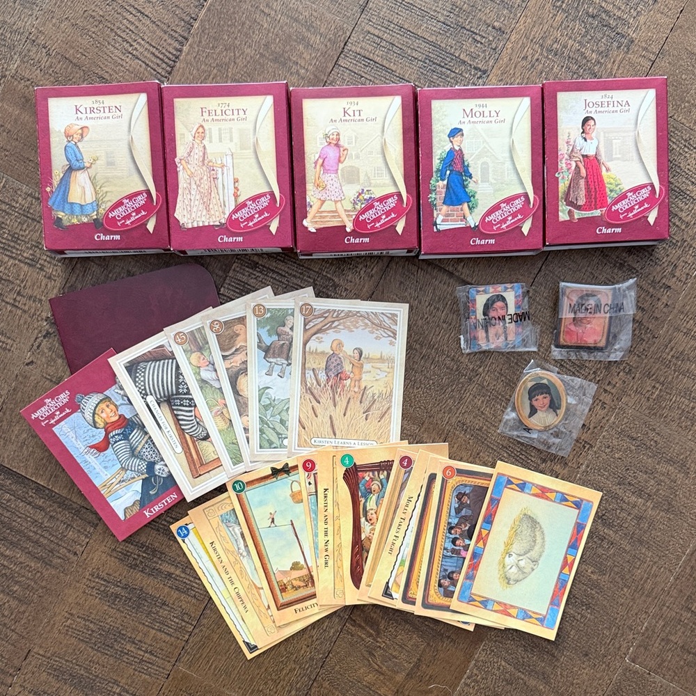 American Girl Charms and Cards